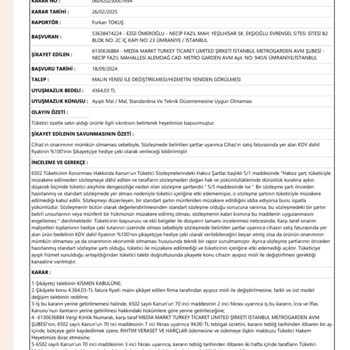 Tüketici Hakem Heyeti Kararına Rağmen Yeni Ürün Teslim Edilmiyor