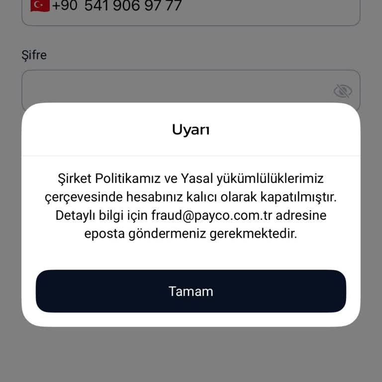 Hesabım Nedensiz Kapatıldı Ve Bilgilendirme Yapılmadı