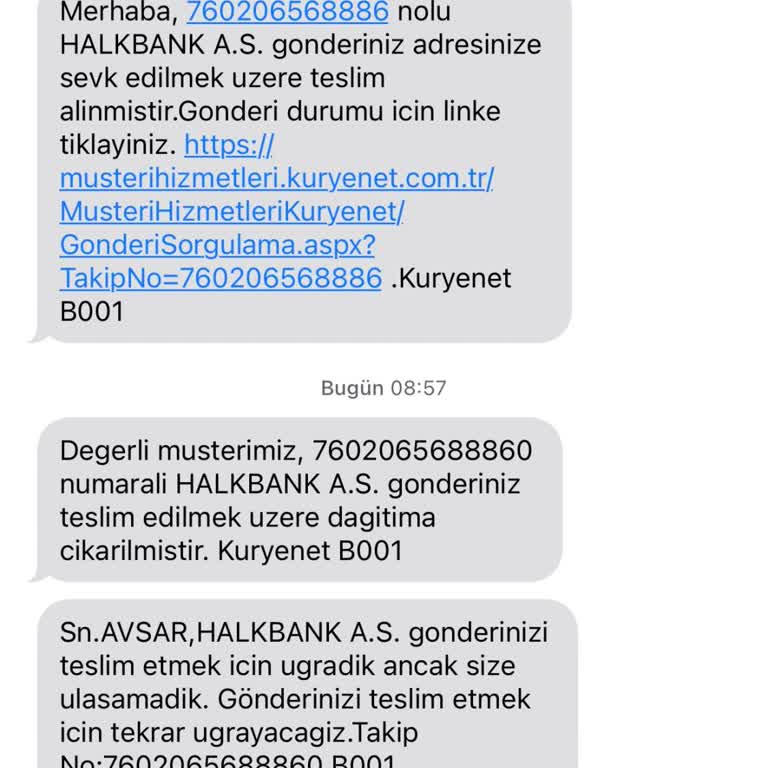 Aynı Anda Dağıtıma Çıkıp Ulaşılamama Mesajı Gönderilmesi Hakkında Şikayet