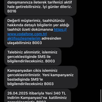 Onay Kodu Sonrası Bilgim Dışında Tarife Değişikliği Ve Ücret Artışı