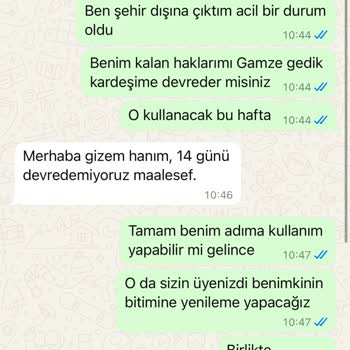 Okyanus Fly Üyelik Hakları Devredilemiyor Ve Acil Durumlarda Yardımcı Olmuyor