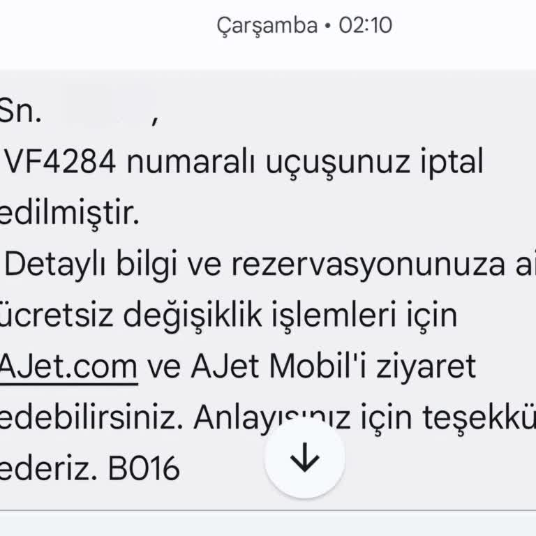 Ani Uçuş İptaliyle Mağdur Edildim, Çözüm Sunulmadı