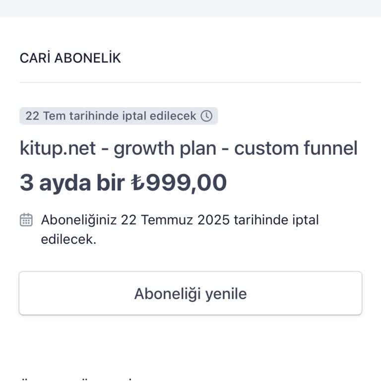 Abonelik İptali Sonrası Ekstra Ücret Alınması
