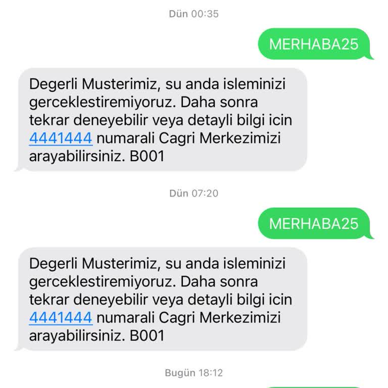 Türk Telekom Merhaba 25 GB Paketine Kayıt Olunamıyor, Sürekli Hata Alıyorum