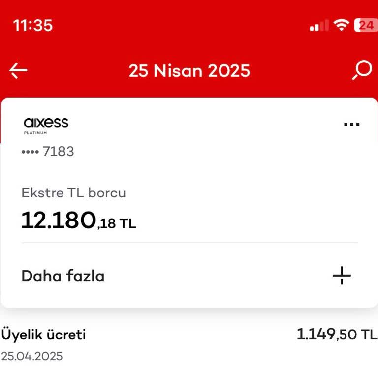 Yıllık Kart Aidatının İadesi Talebime Olumsuz Yanıt Verilmesi Ve Mağduriyetim