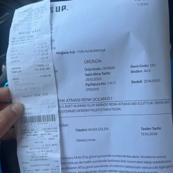 Ayakkabıda Renk Solması Ve İade Sorunu Yaşadım