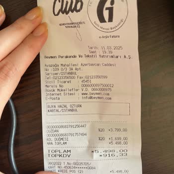 Beymen Club'dan İade Ve Müşteri Hizmetleri Hayal Kırıklığı