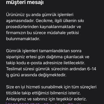 Siparişim Teslim Edilmiyor, Müşteri Hizmeti Yanıtsız Kaldı