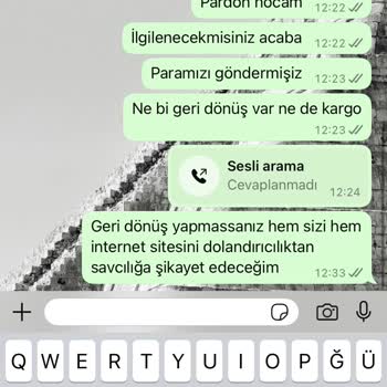 Sipariş Verdiğim Ürünler Teslim Edilmedi, Ücretim İade Edilmedi