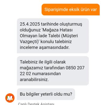 Bedava Ürün Kampanyasında Mağduriyet Yaşadım
