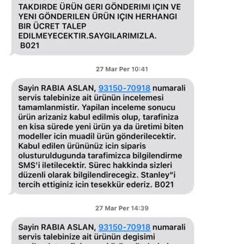 Stanley Termosumun Kulpu Koptu, İade Ve Değişim Süreci Çözümsüz Kaldı