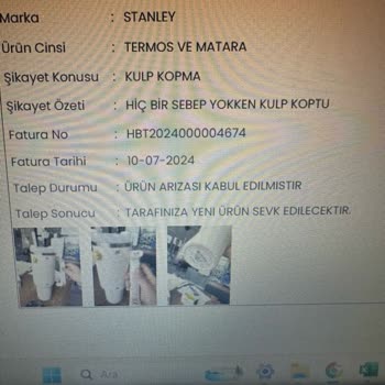 Stanley Termosumun Kulpu Koptu, İade Ve Değişim Süreci Çözümsüz Kaldı