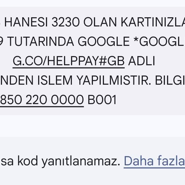 İzinsiz Google One Üyelik Ücreti Kartımdan Çekildi