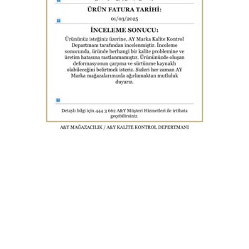 Kısa Sürede Deforme Olan Bot Ve İade Sorunu