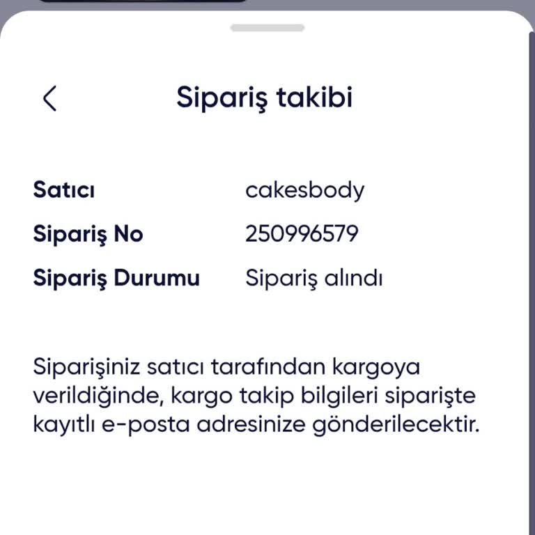 Siparişimi İptal Edemiyorum, İletişim Bilgisi Yok