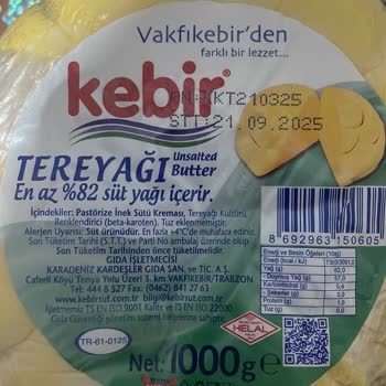 Kebir Tereyağı'nda Gramaj Düşüşü Ve Fiyat Artışı Mağduriyeti