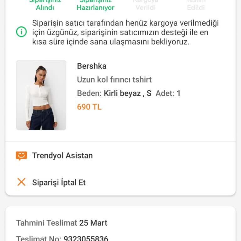 Bershka Ürünüm Bir Aydır Gönderilmedi, Paramı Da Alamıyorum