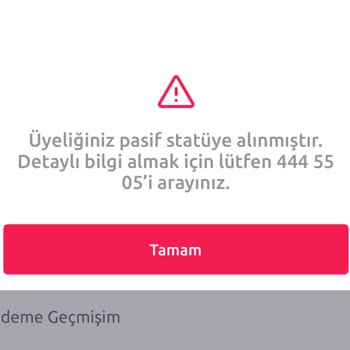 Düzenli Kullanıcıyım, Üyeliğim Haksız Yere Pasif Oldu