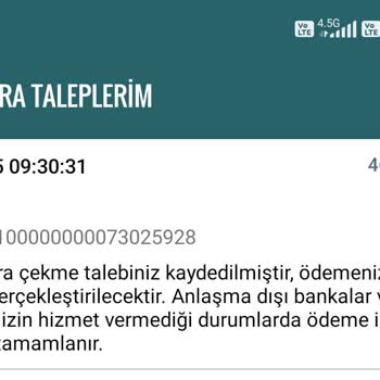Para Çekme İşleminde Aniden Başlayan Onay Süreci