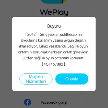 Haksız Ban Nedeniyle Cihazımda Oyun Erişimim Engellendi