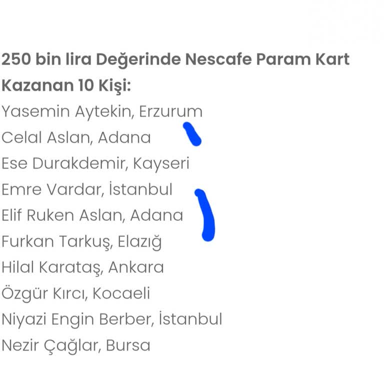 Nescafe Çekilişlerinde Şeffaflık Eksikliği