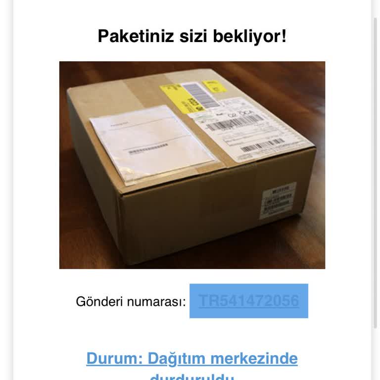 UPS Adına Gelen Sahte Kargo Mailleriyle Mağduriyet