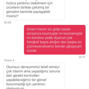 Eksik Ürün Şikayetimde Müşteri Hizmetlerinin İlgisiz Ve Alaycı Tavrı