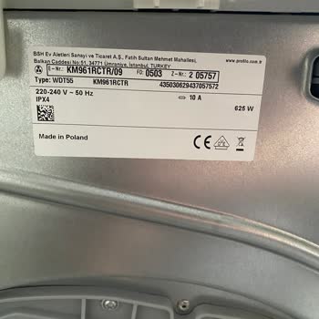 Teslimatta Açılan Ve Sızıntı Yapan Kurutma Makinesi Hakkında Çözüm Bekliyoruz