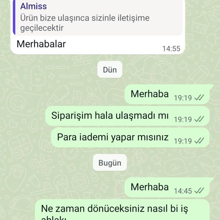 İade Ve Değişim Taleplerim Karşılanmadı, Ürünüm Ve Param Hala Yok