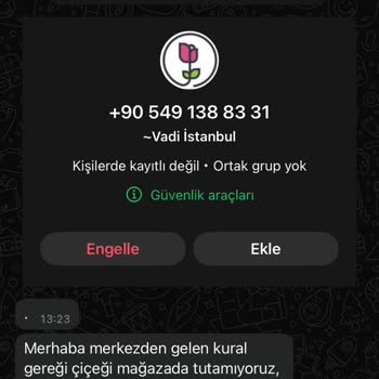 Çiçeğimi Alamadım Paramı İade Etmediler Mağdur Oldum