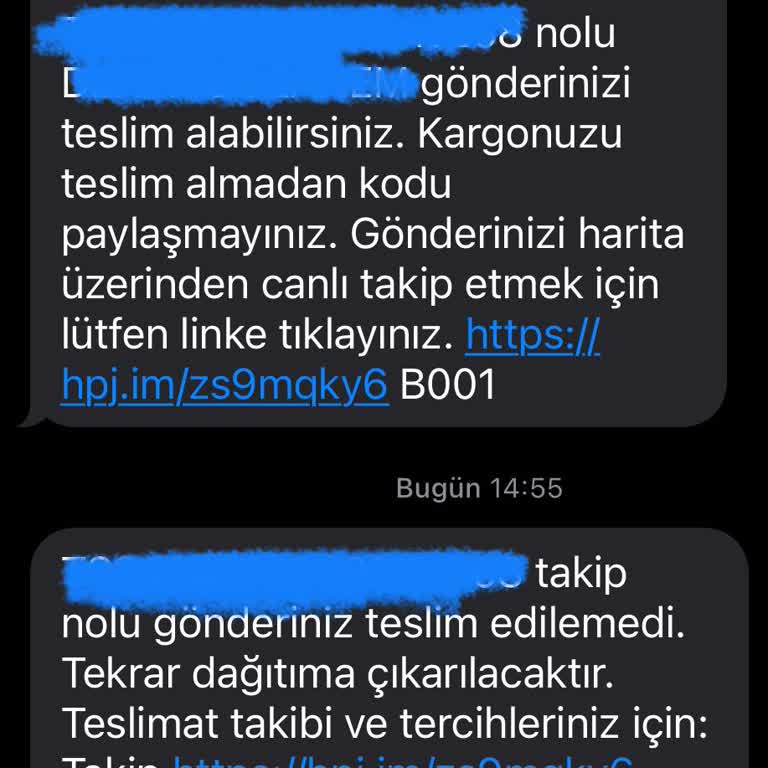 Kargo Teslim Edilmeden Adreste Yok Denildi