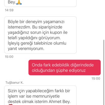 Çiğ Gelen Siparişe Yetersiz Çözüm Ve İlgisiz Müşteri Hizmeti