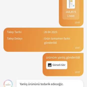 Yanlış Ürün Gönderimi Güvenimi Sarstı