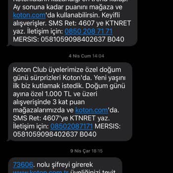 Koton Mağazası Puan Kampanyasında Yanlış Bilgilendirme Ve Eksik Puan Yüklemesi