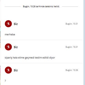 Teslim Edilmeyen Siparişe Cevapsız Kalan Mağduriyet