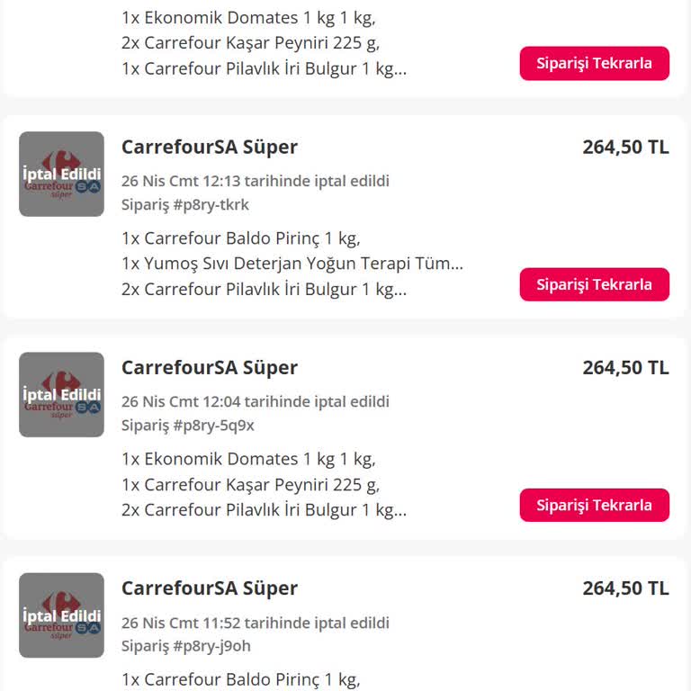 Siparişler Sürekli İptal Ediliyor, Müşteri Mağdur Ediliyor