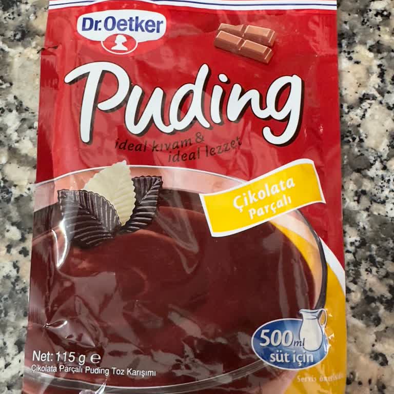 Dr. Oetker Pudingde Yoğun Acılık Ve Kıvam Sorunu