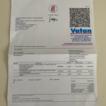 Arızalı Tablet Ve Şarj Kablosu İçin Değişim Talebi