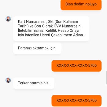 Satış Sonrası Hem Hesabım Hem Param Mağdur Edildi