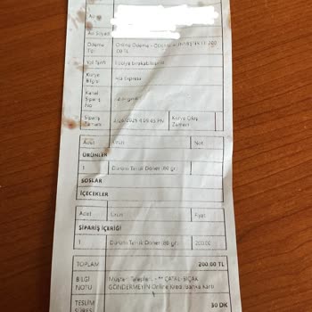 Soğuk Ve Eksik Malzemeli Dürüm Hayal Kırıklığı