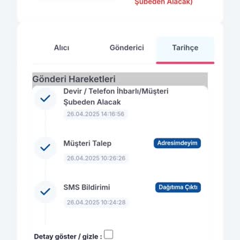 Kargo Teslimatı Yapılmadan Teslim Alındı Gösterildi