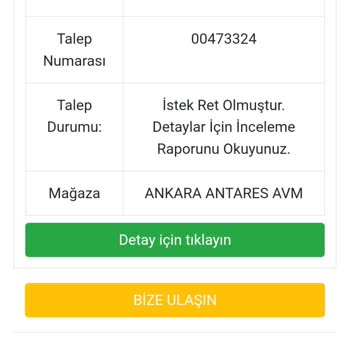 1 Ayda Deforme Olan Ayakkabıya Değişim Reddi Mağduriyeti