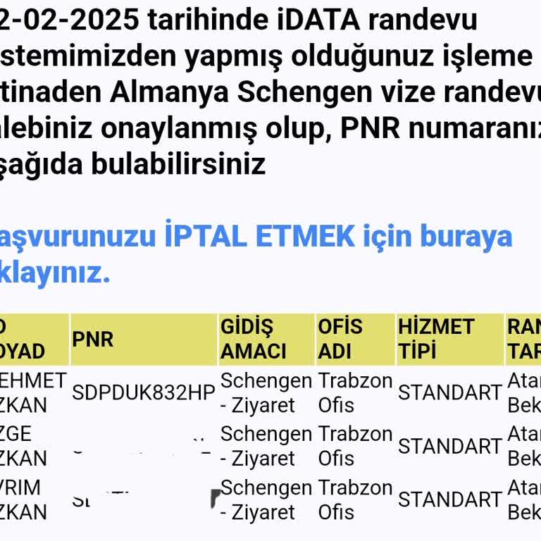 Trabzon Konsolosluğunda Randevu Ataması Bekleniyor