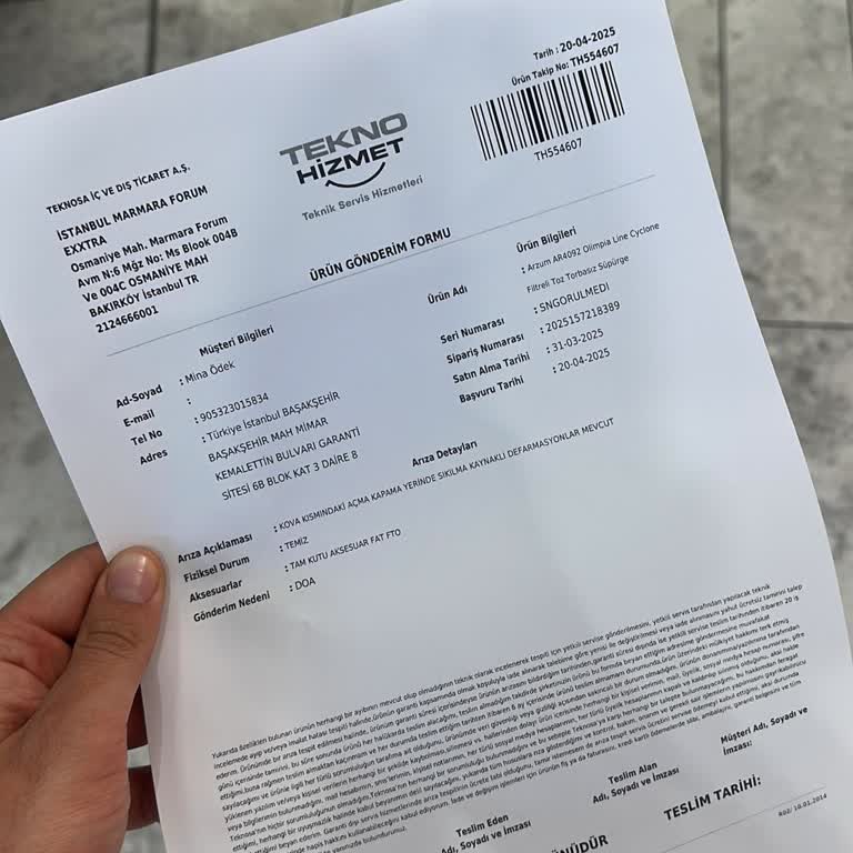 Kırık Gelen Süpürge İçin Değişim Yapılmadı, Mağdur Oldum