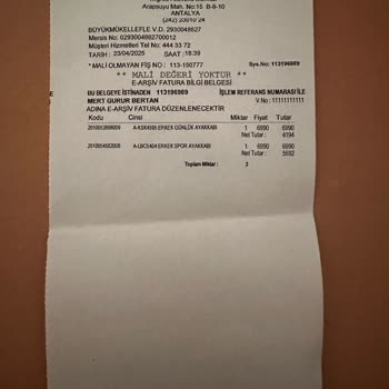 Desa'dan Alınan Ayakkabıda Üretim Hatası Ve Değişim Reddi Mağduriyeti