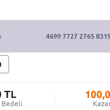 Kazanan Kuponumun Tam Ödemesi Yapılmadı