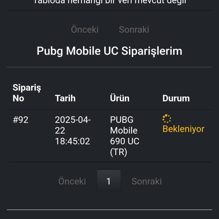 Bygamestore'dan Alınan UC Teslim Edilmedi İletişim Yok