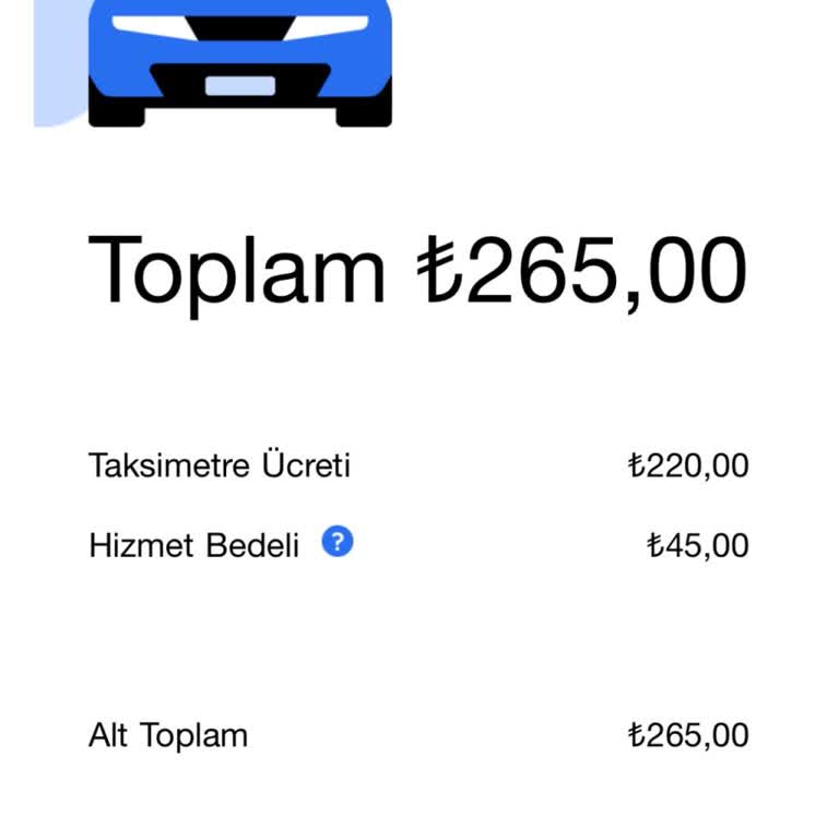 Uber Taksi Ücreti Beklenenden Fazla Çıktı Nedenini Öğrenmek İstiyorum