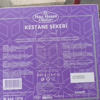 Bozuk Kestane Şekeri İçin İade Veya Değişim Talebim Karşılanmadı