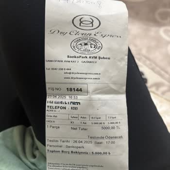 Perdeler Temizlenmedi Su Lekeleriyle Geri Verildi